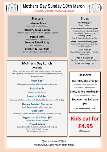 Mothers Day Menu March 10th 2024 JPEG
